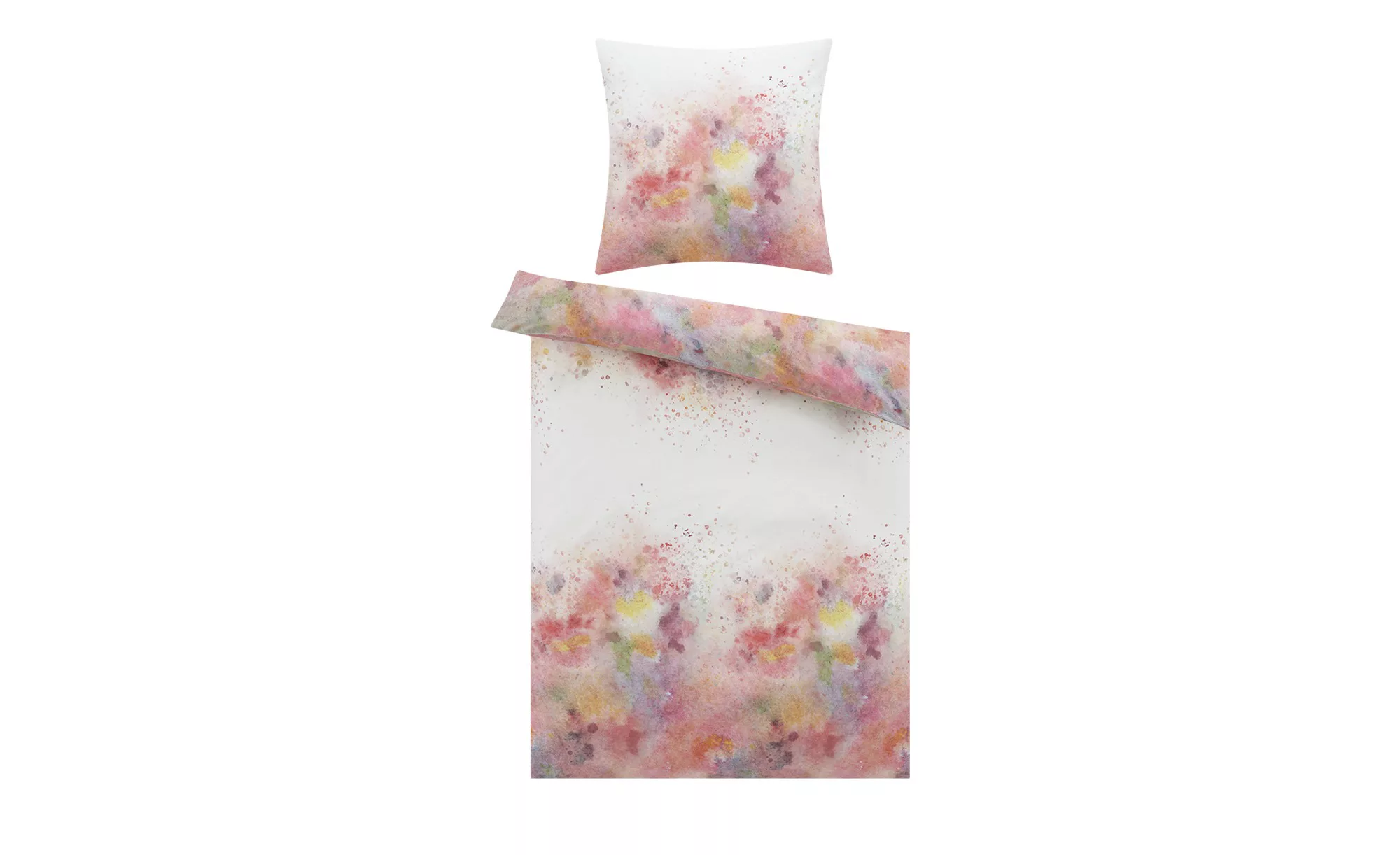 indigo Mako-Satin Bettwäsche  Gradient Texture ¦ rosa/pink ¦ Maße (cm): B: günstig online kaufen