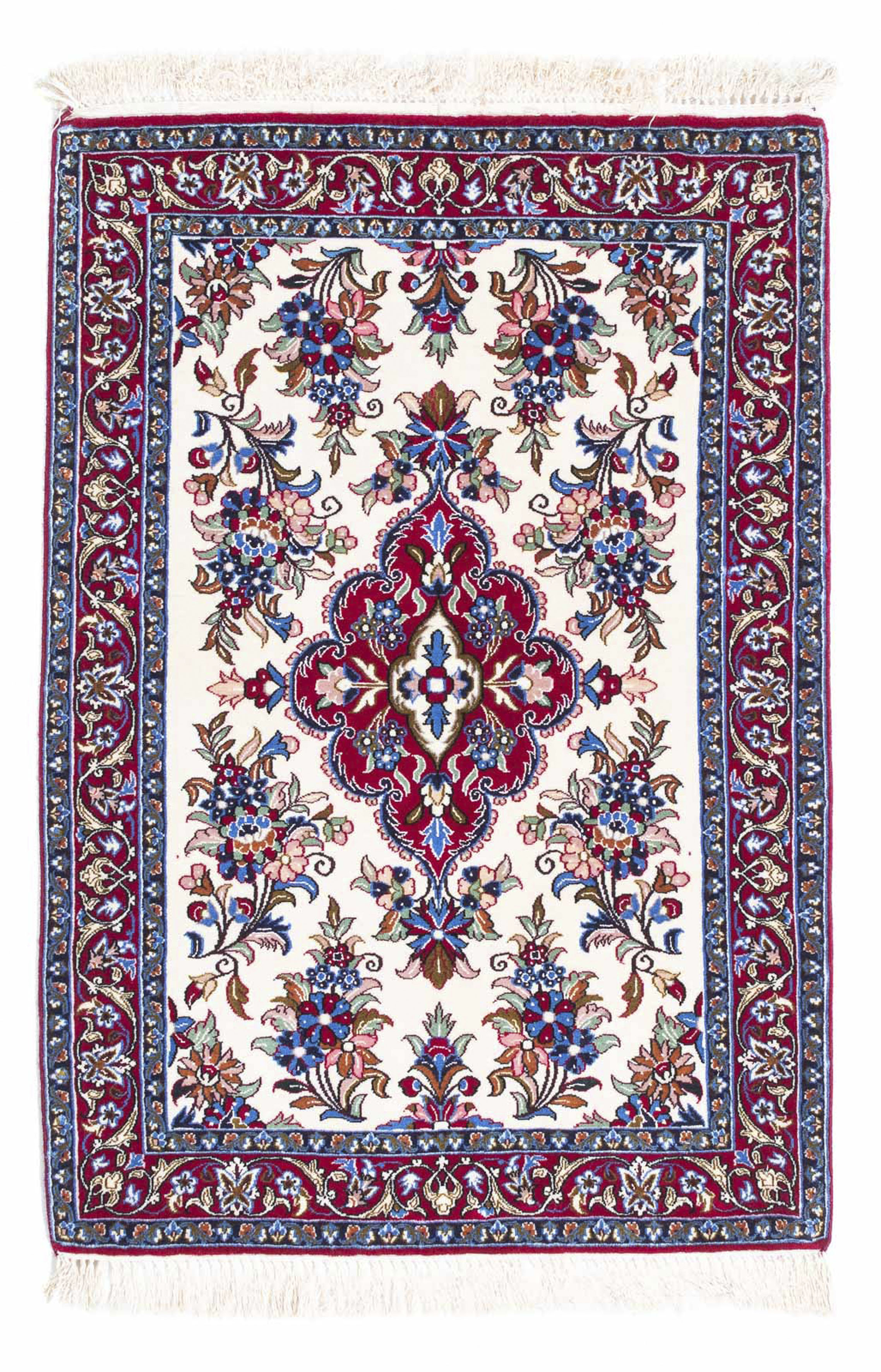 morgenland Orientteppich »Perser - Isfahan - Premium - 107 x 72 cm - beige« günstig online kaufen