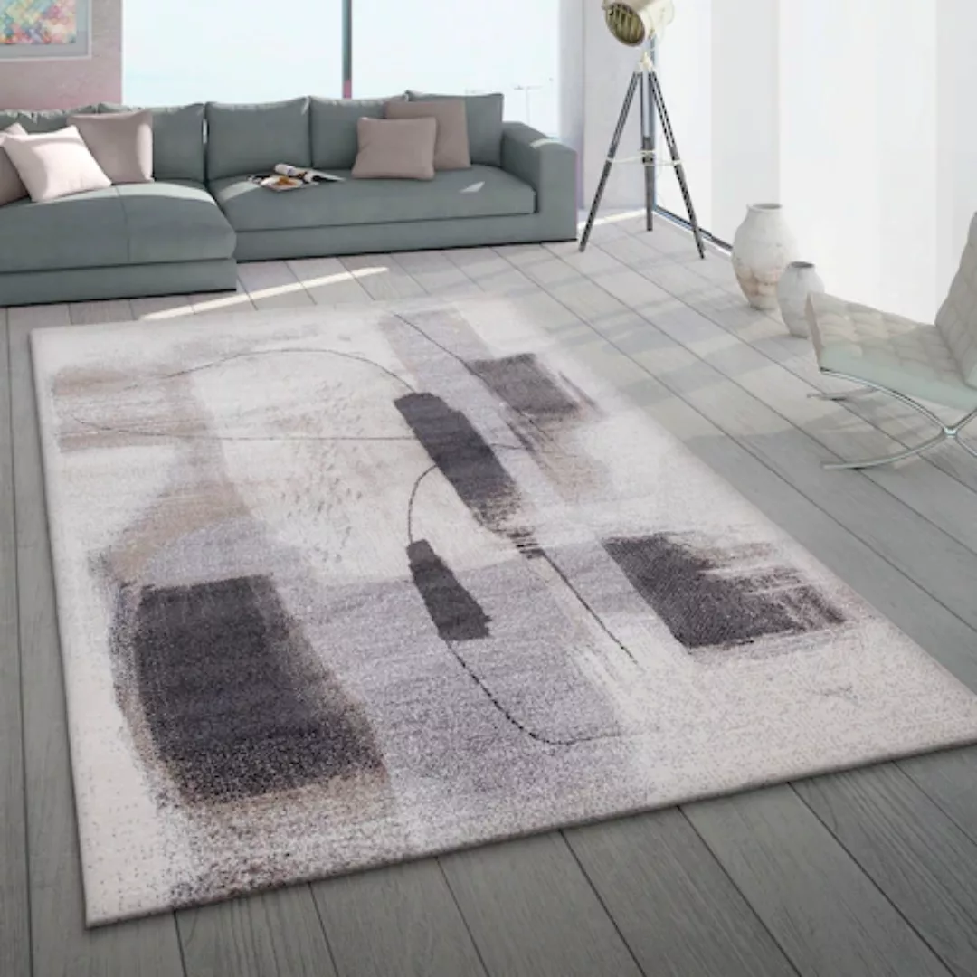 Paco Home Teppich »Mero 105«, rechteckig, Kurzflor, modernes Design, melier günstig online kaufen