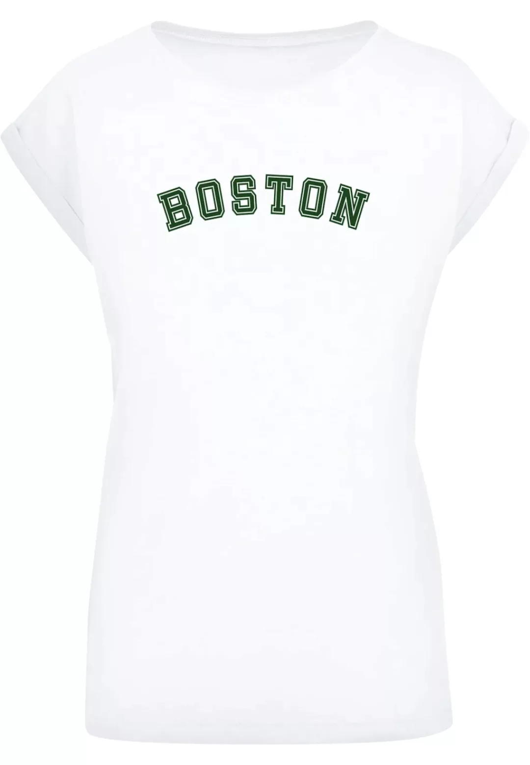 Merchcode T-Shirt "Merchcode Damen Ladies Boston Extended Shoulder Tee" günstig online kaufen