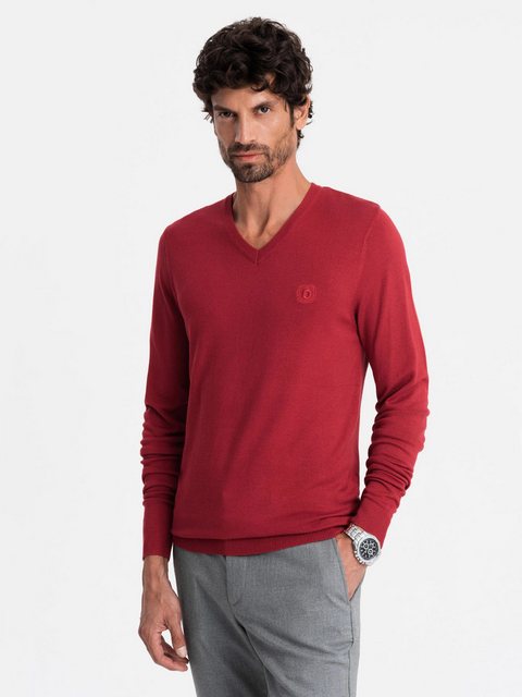 OMBRE V-Ausschnitt-Pullover Eleganter Herrenpullover mit V-Ausschnitt günstig online kaufen