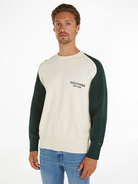 Tommy Hilfiger Rundhalspullover MONOTYPE COLOURBLOCK CREW NECK günstig online kaufen