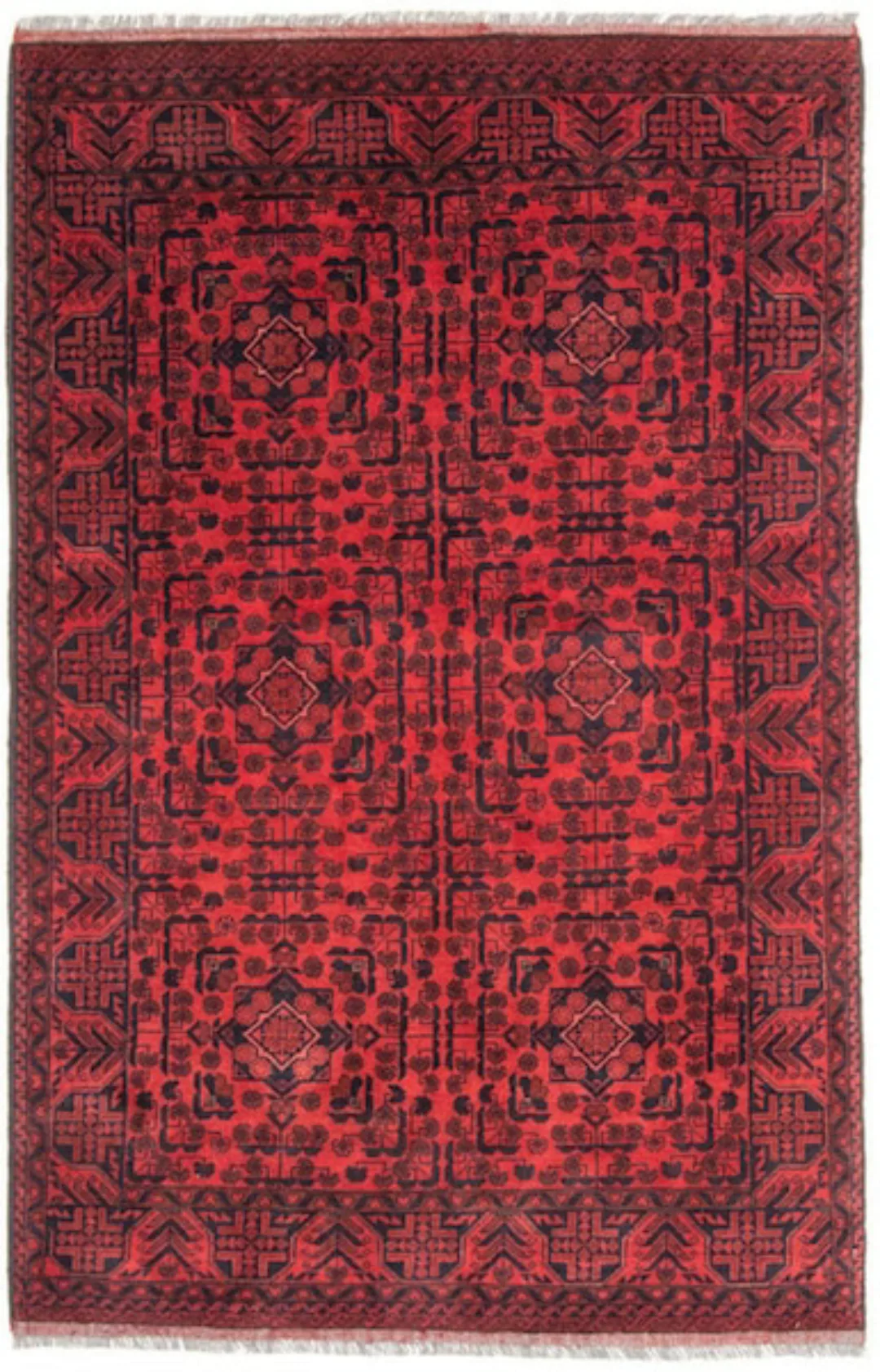 morgenland Wollteppich »Khal Mohammadi Durchgemustert Rosso 187 x 122 cm«, günstig online kaufen