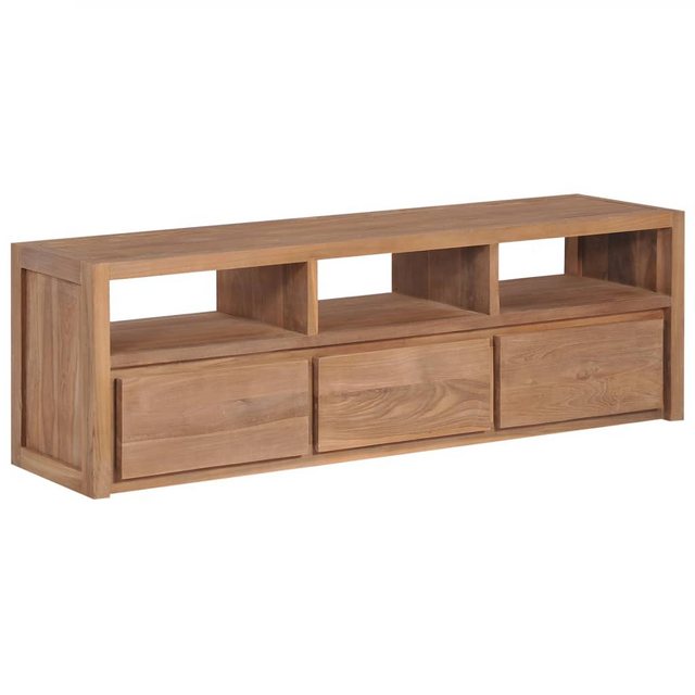 Tv-schrank Massivholz Teak Mit Natürlichem Finish 120ã30ã40 Cm günstig online kaufen