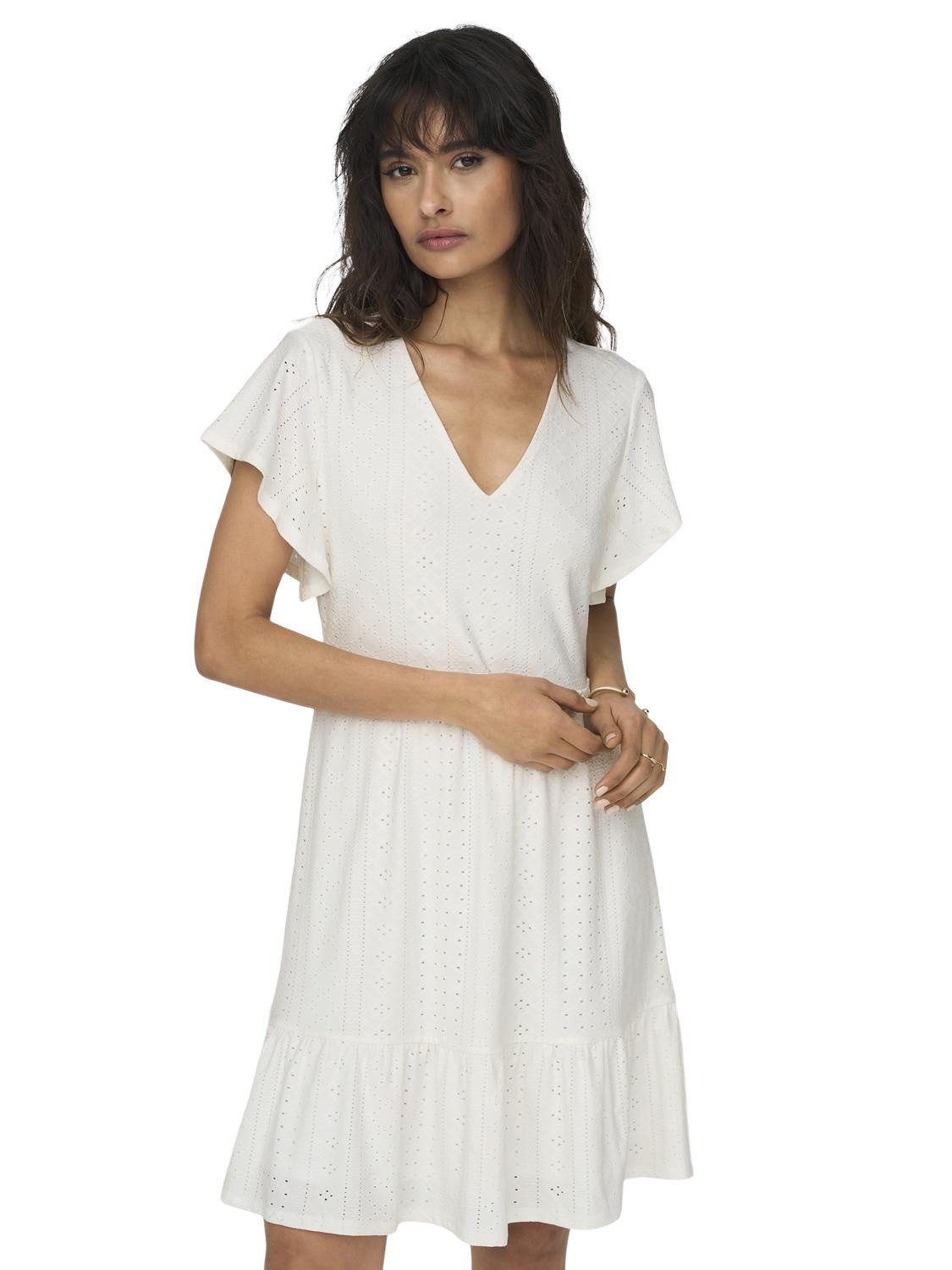 ONLY Sommerkleid ONLSANDRA S/S V-NECK DRESS günstig online kaufen