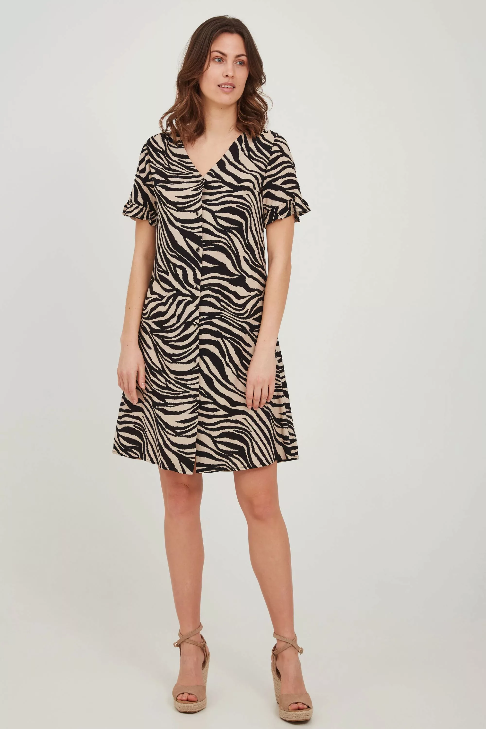 fransa Sommerkleid "Fransa FRAlzebra" günstig online kaufen