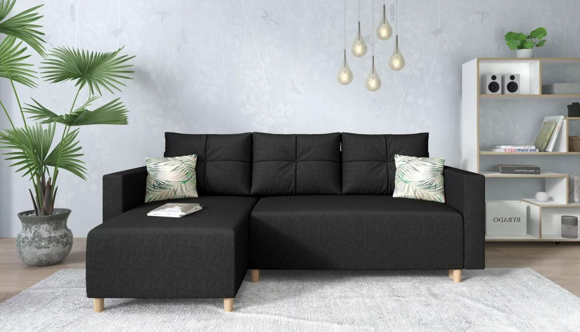 99rooms Ecksofa Lamone, L-Form, Eckcouch, mit Bettfunktion und Bettkasten, günstig online kaufen