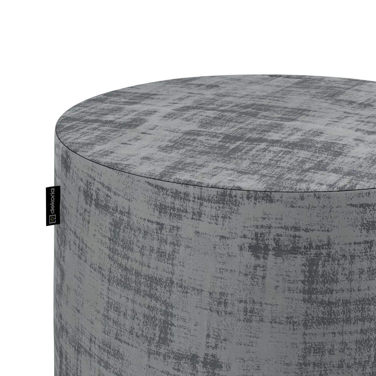 Pouf Barrel, grau, ø40 cm x 40 cm, Velvet (704-32) günstig online kaufen