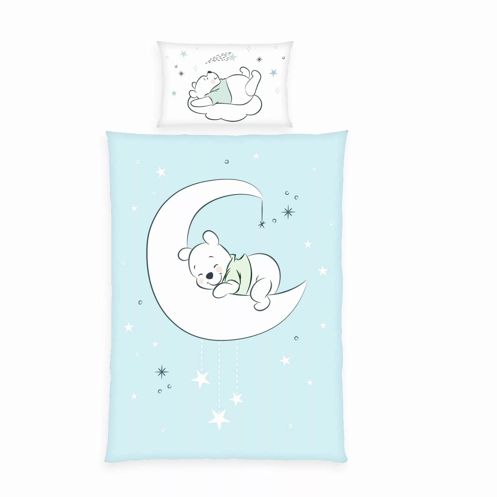 Herding Babybettwäsche 100x135cm Winnie Pooh Mond günstig online kaufen