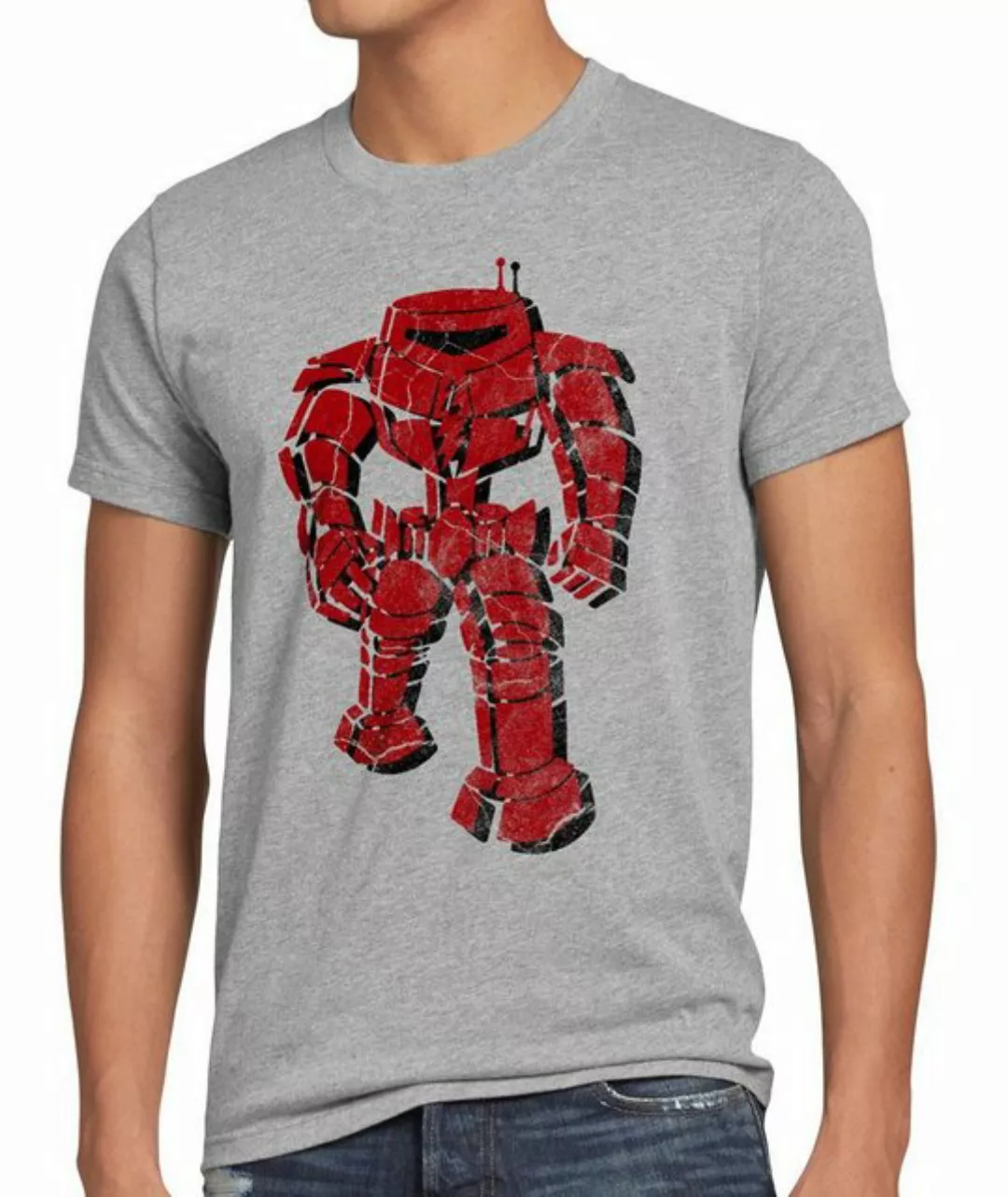 style3 Print-Shirt Herren T-Shirt Robot Sheldon Bang Serie Fan Big the Robo günstig online kaufen