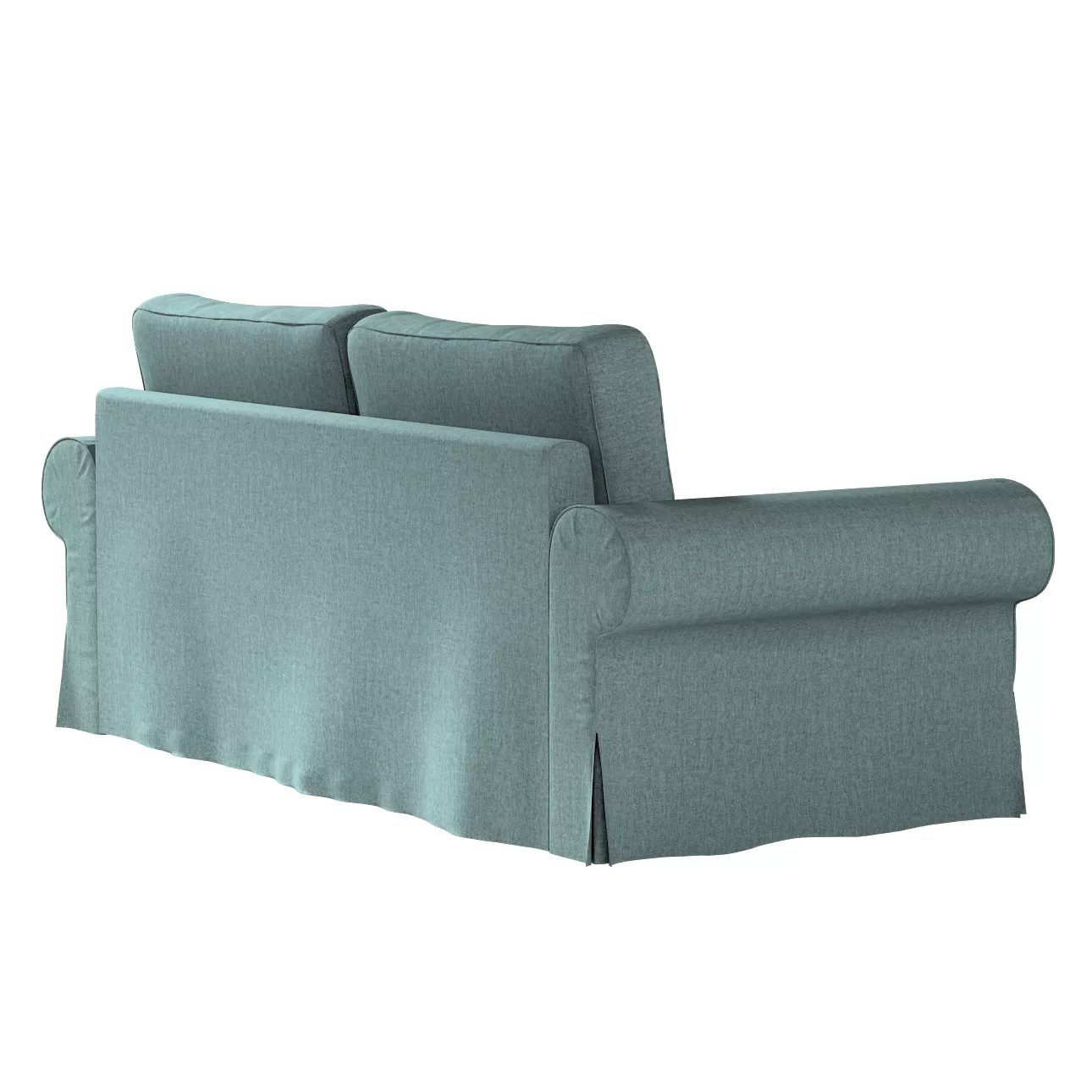 Bezug für Backabro 3-Sitzer Sofa ausklappbar, grau- blau, Bezug für Backabr günstig online kaufen