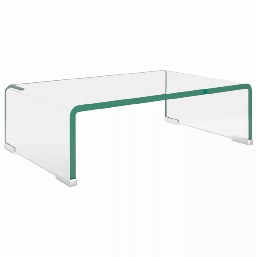 furnicato TV-Schrank TV-Tisch/Bildschirmerhöhung Glas Transparent 40x25x11 günstig online kaufen