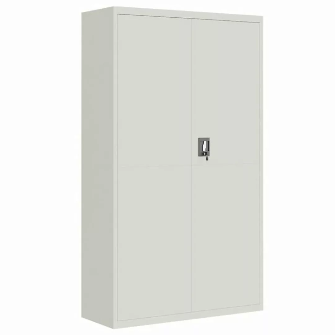 vidaXL Aktenschrank Aktenschrank Hellgrau 105x40x180 cm Stahl (1-St) günstig online kaufen