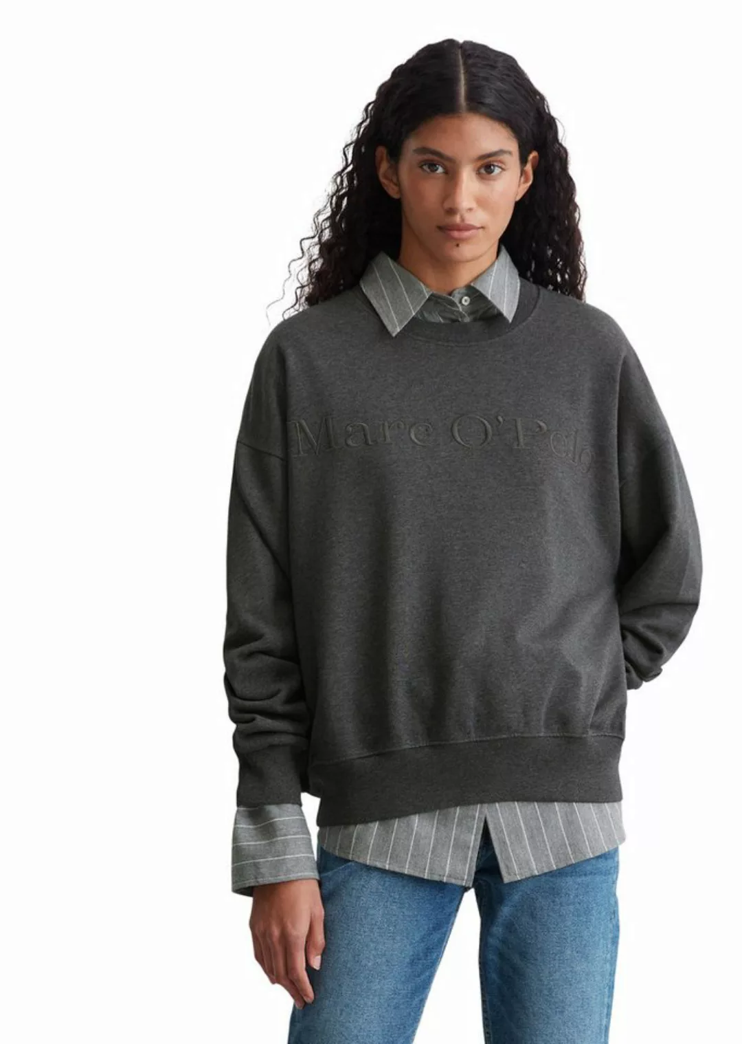 Marc O'Polo Sweatshirt mit Logo-Stickerei günstig online kaufen