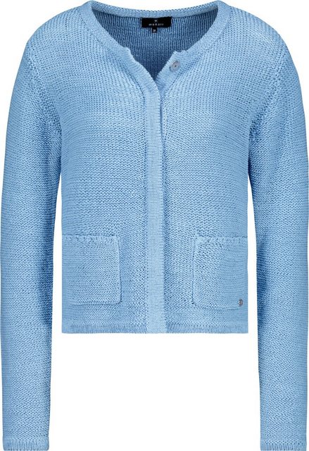 Monari Outdoorjacke Strickjacke aus Bändchengarn spring water günstig online kaufen