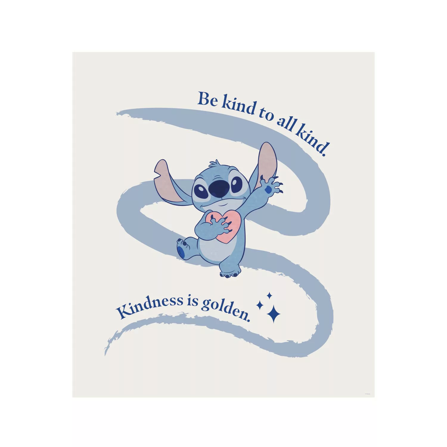 Komar Bild "Komar Wandbild- Stitch Kindness - Größe 50 x 70 cm", Disney, (1 günstig online kaufen