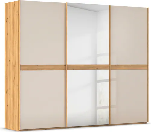 rauch Schwebetürenschrank "Scale-LINE", edle Optik mit Bauchbinde mit Glas/ günstig online kaufen