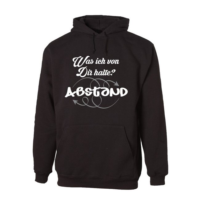 G-graphics Hoodie Was ich von Dir halte? Abstand Unisex mit trendigem Front günstig online kaufen