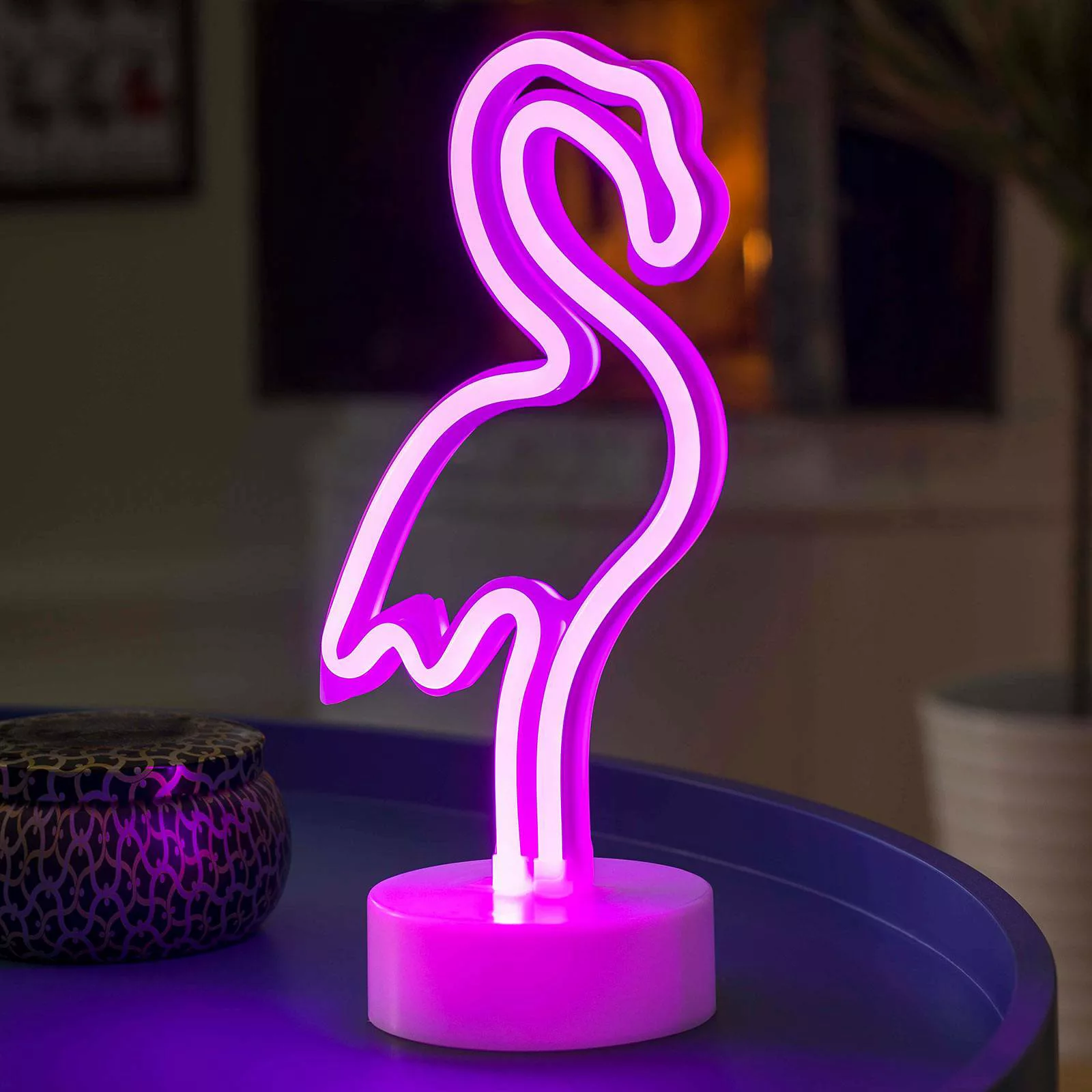 LED-Dekorationsleuchte Flamingo, batteriebetrieben günstig online kaufen