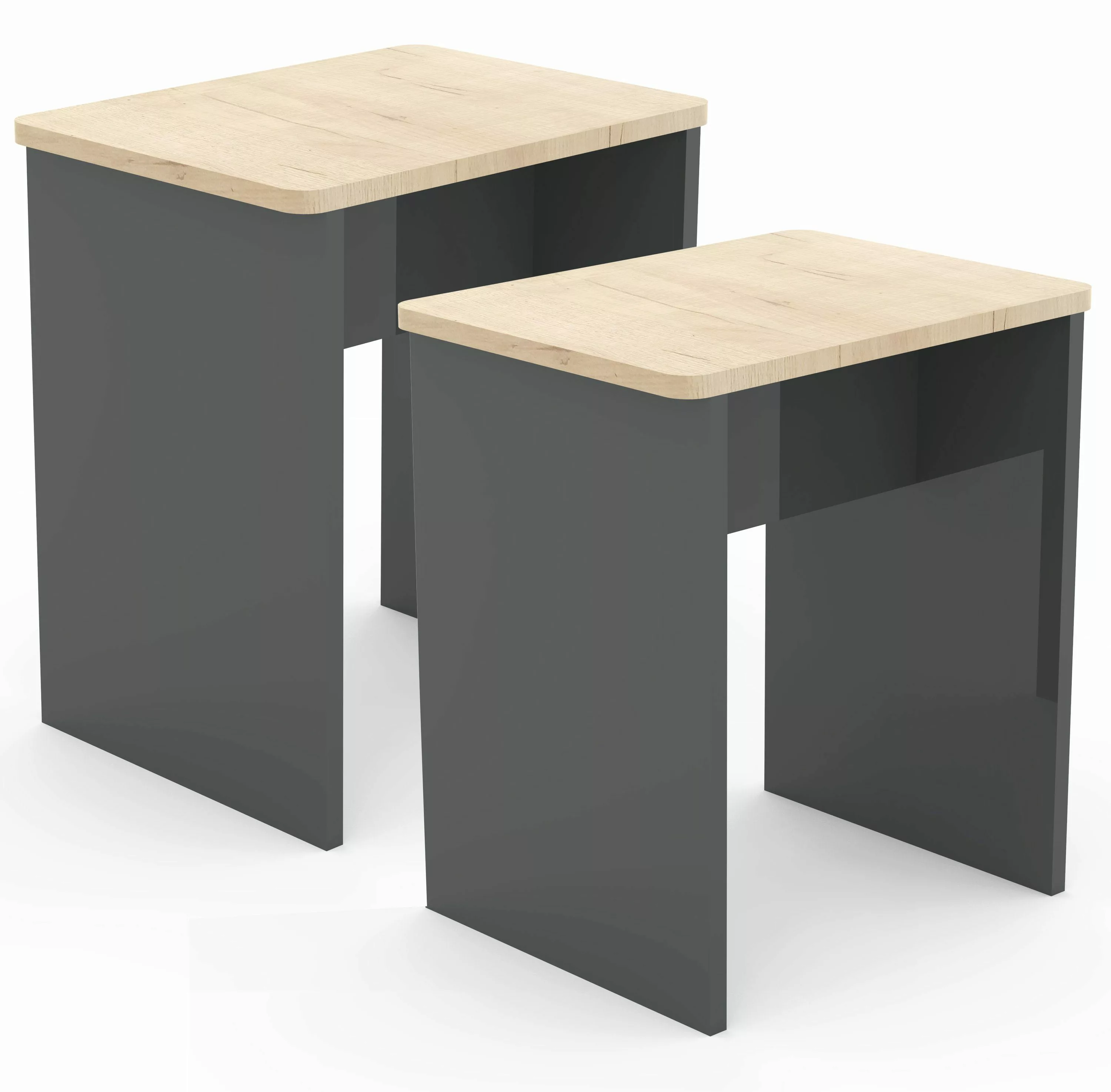 VCM Essgruppe 2er Set Sitzhocker Fußablage günstig online kaufen