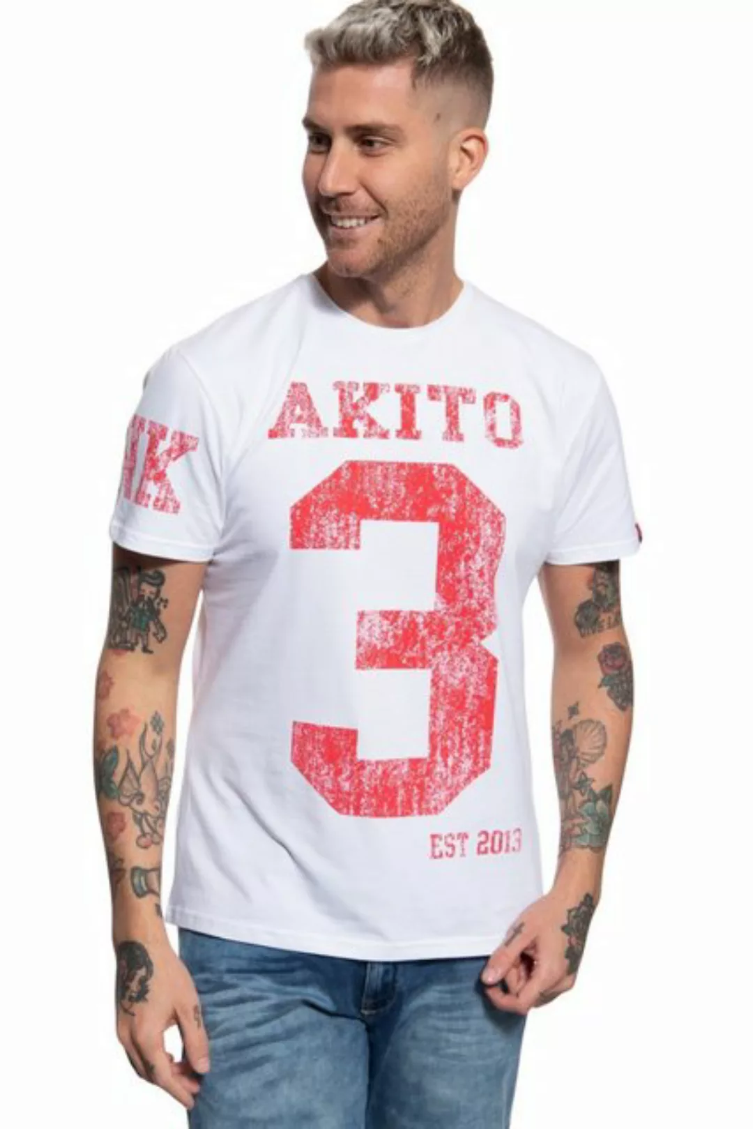 Akito Tanaka T-Shirt Number (1-tlg) mit Print in der Front und auf dem Ärme günstig online kaufen