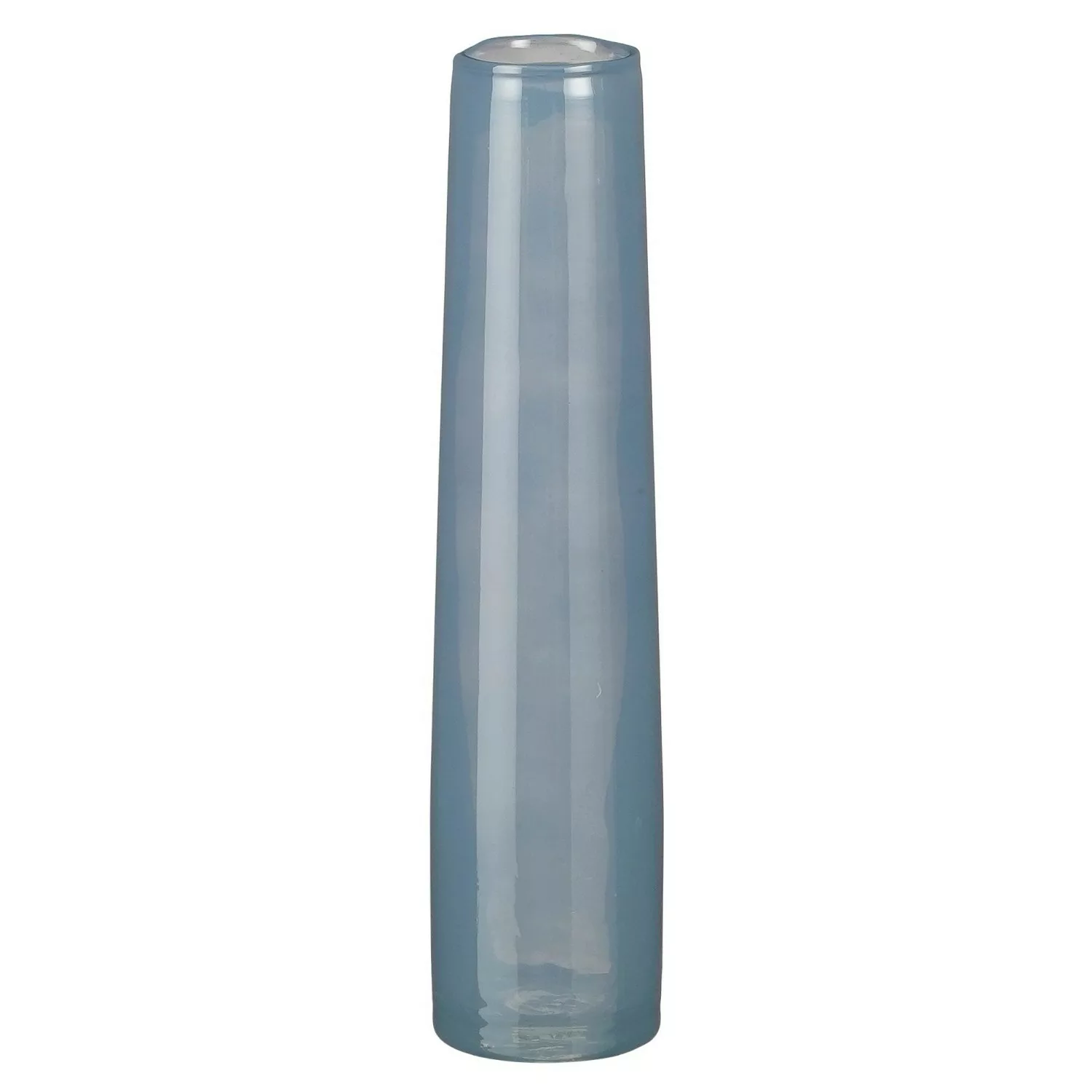 Mica Decorations Vase Xandra 30,5 cm x Ø 7 cm Hellblau günstig online kaufen