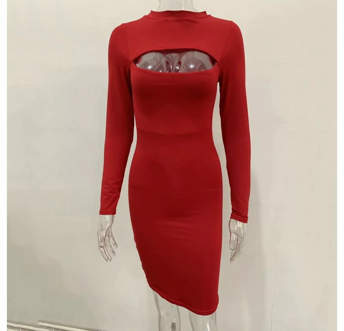 jalleria Dirndl Langärmliges Kleid eng anliegend sexy modisch Abendkleid günstig online kaufen