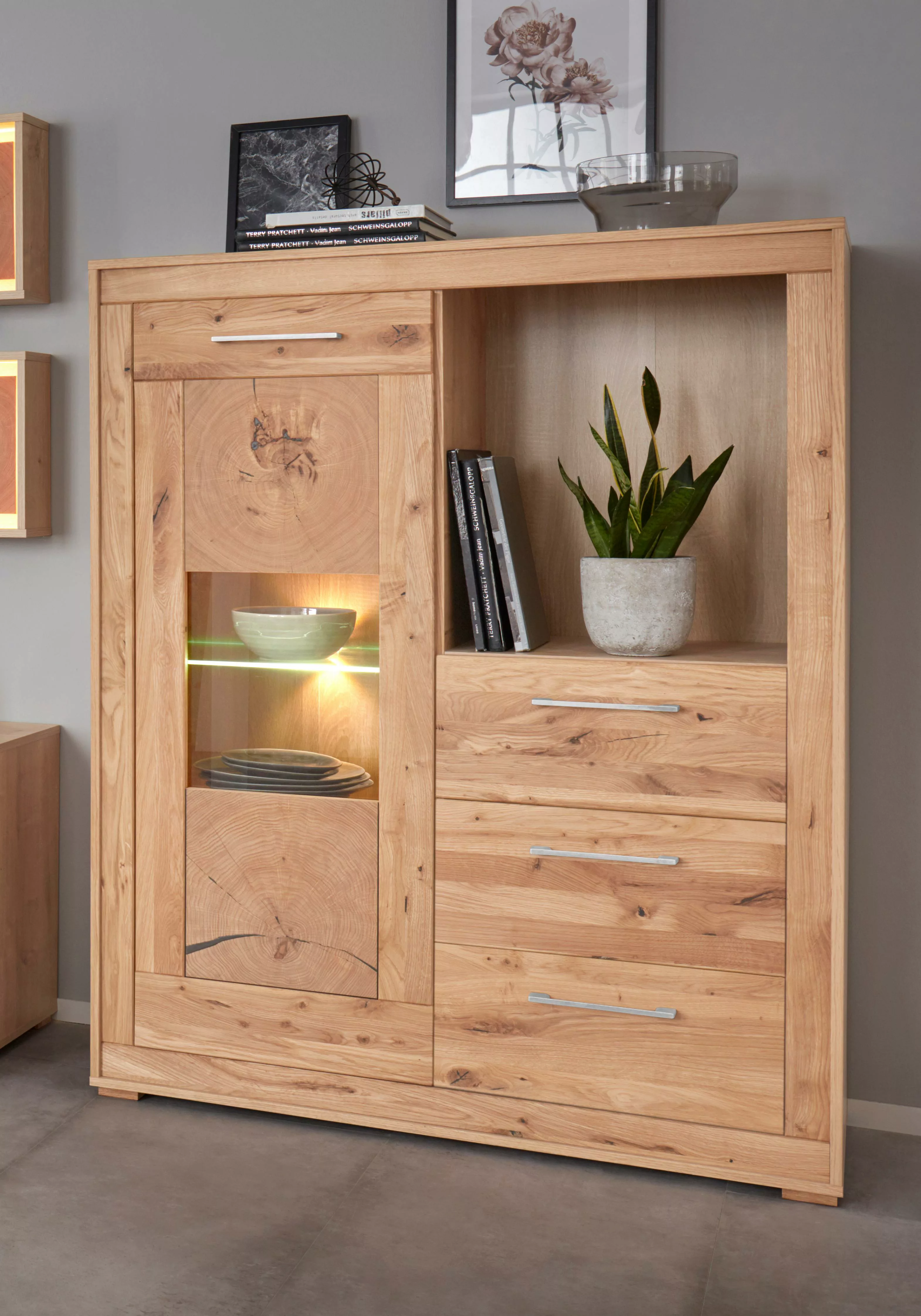 VOGL Möbelfabrik Highboard, Breite 107 cm günstig online kaufen