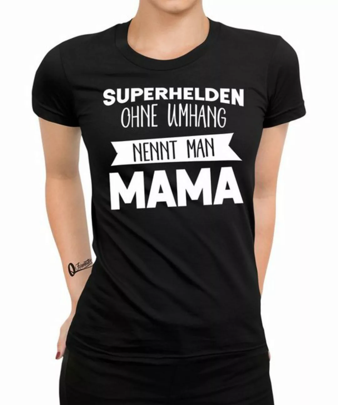 Quattro Formatee Kurzarmshirt Superhelden Mama - Muttertag Mutter Damen T-S günstig online kaufen