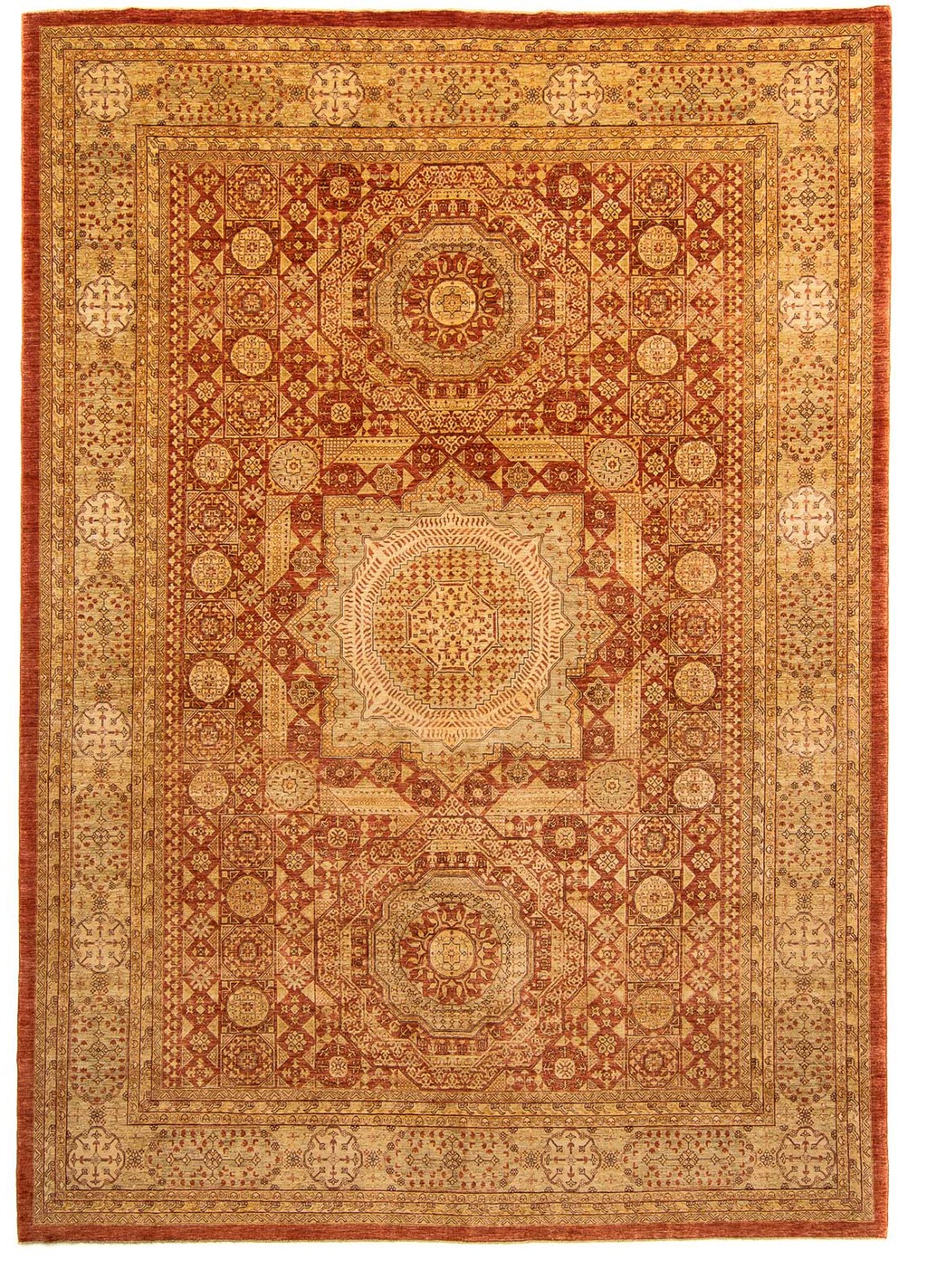 morgenland Orientteppich »Ziegler - 416 x 311 cm - rost«, rechteckig, Wohnz günstig online kaufen