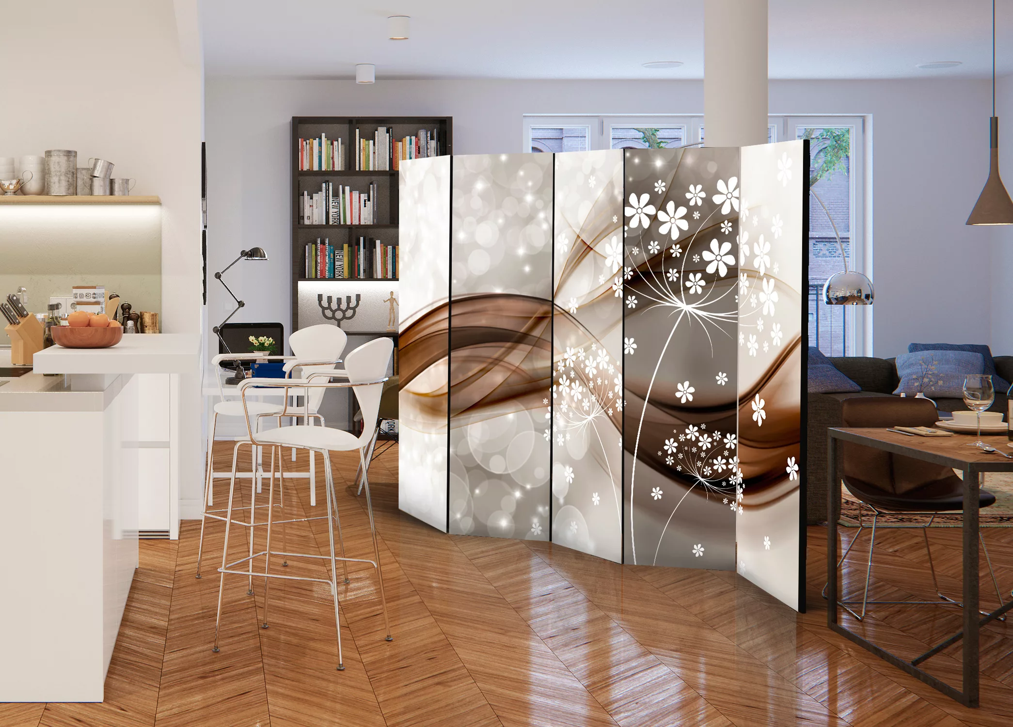 5-teiliges Paravent - Spring Stories Ii [room Dividers] günstig online kaufen