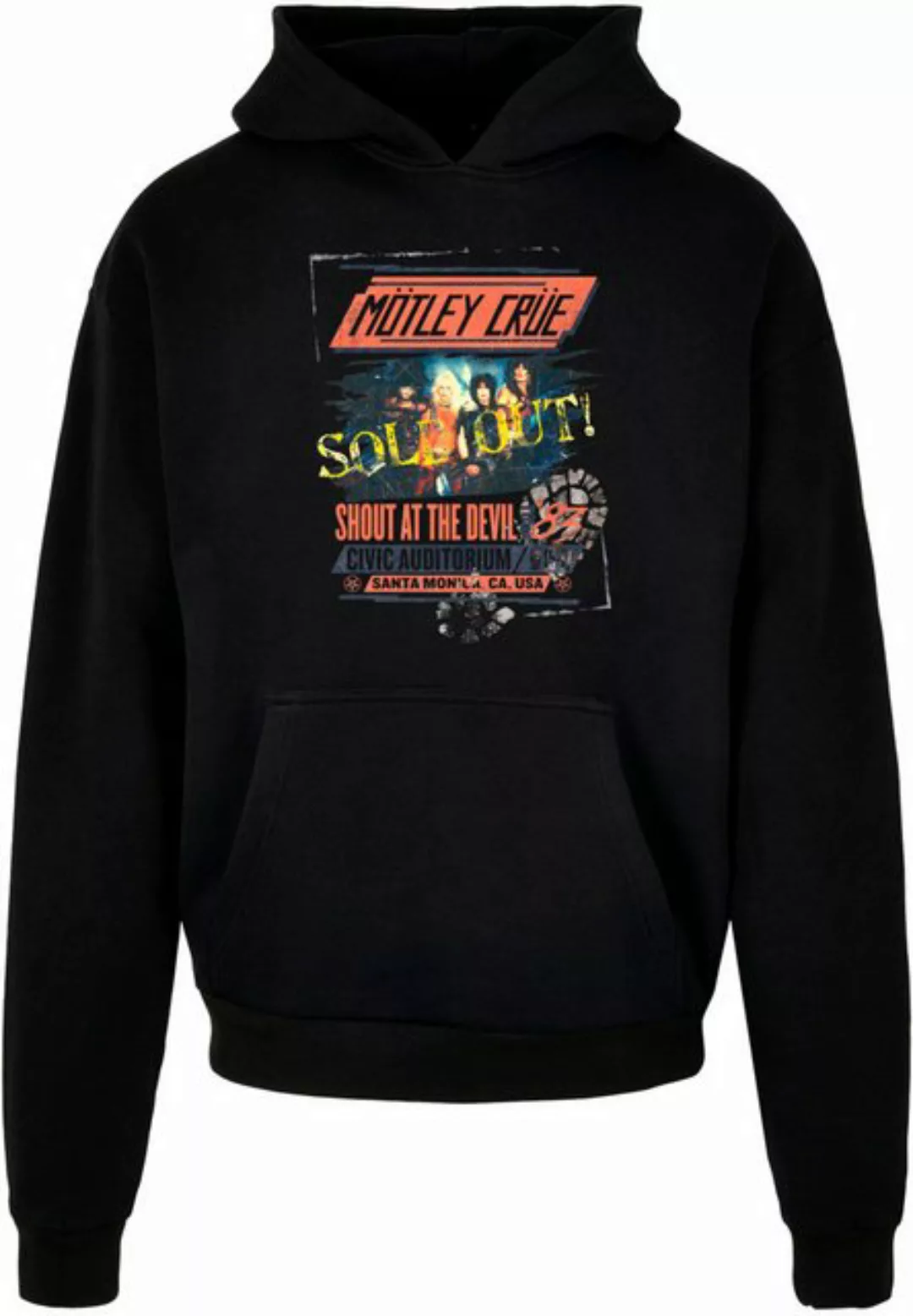 Merchcode Kapuzensweatshirt Merchcode Herren Motley Crue - SATD Tour Ultra günstig online kaufen