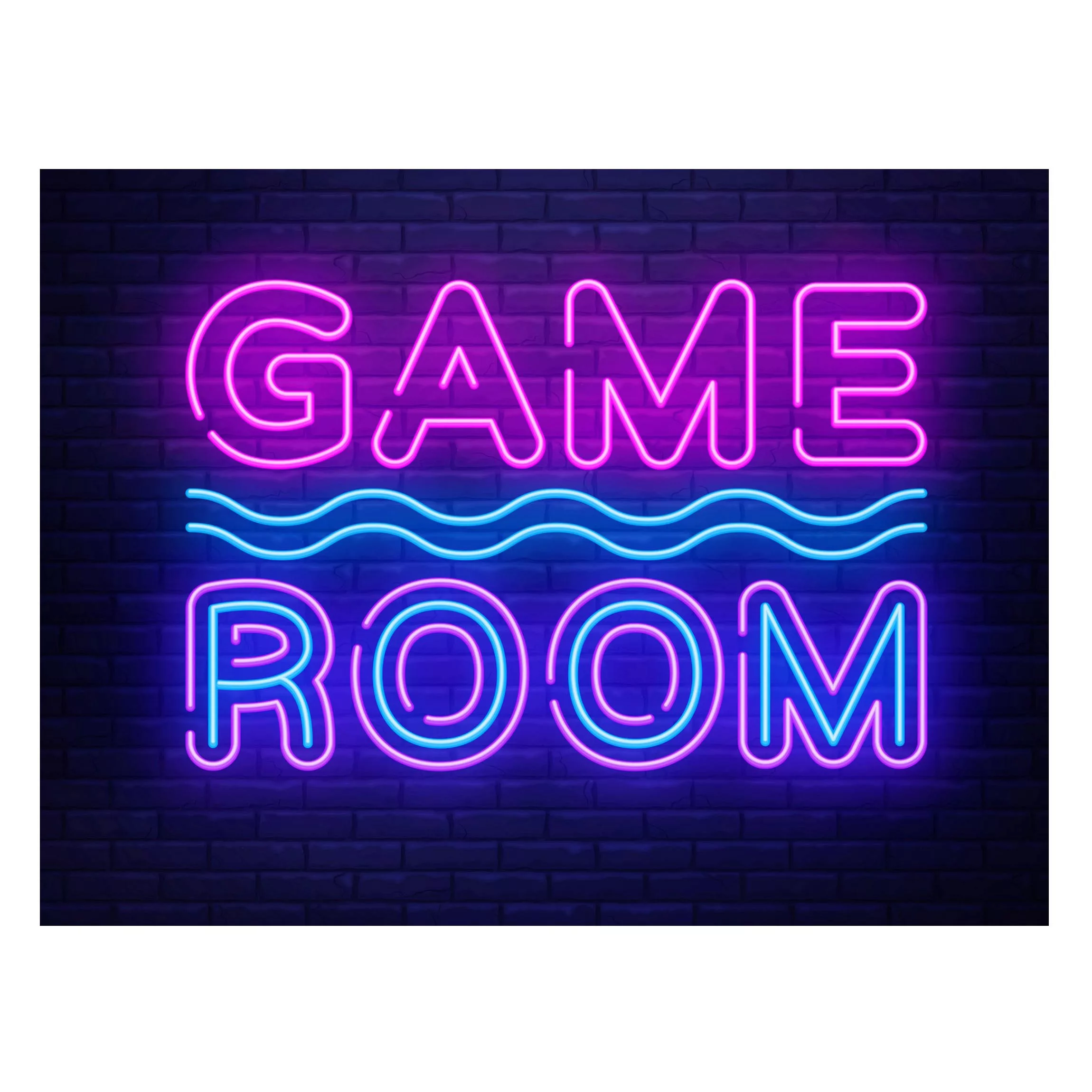 Magnettafel Neon Text Game Room günstig online kaufen