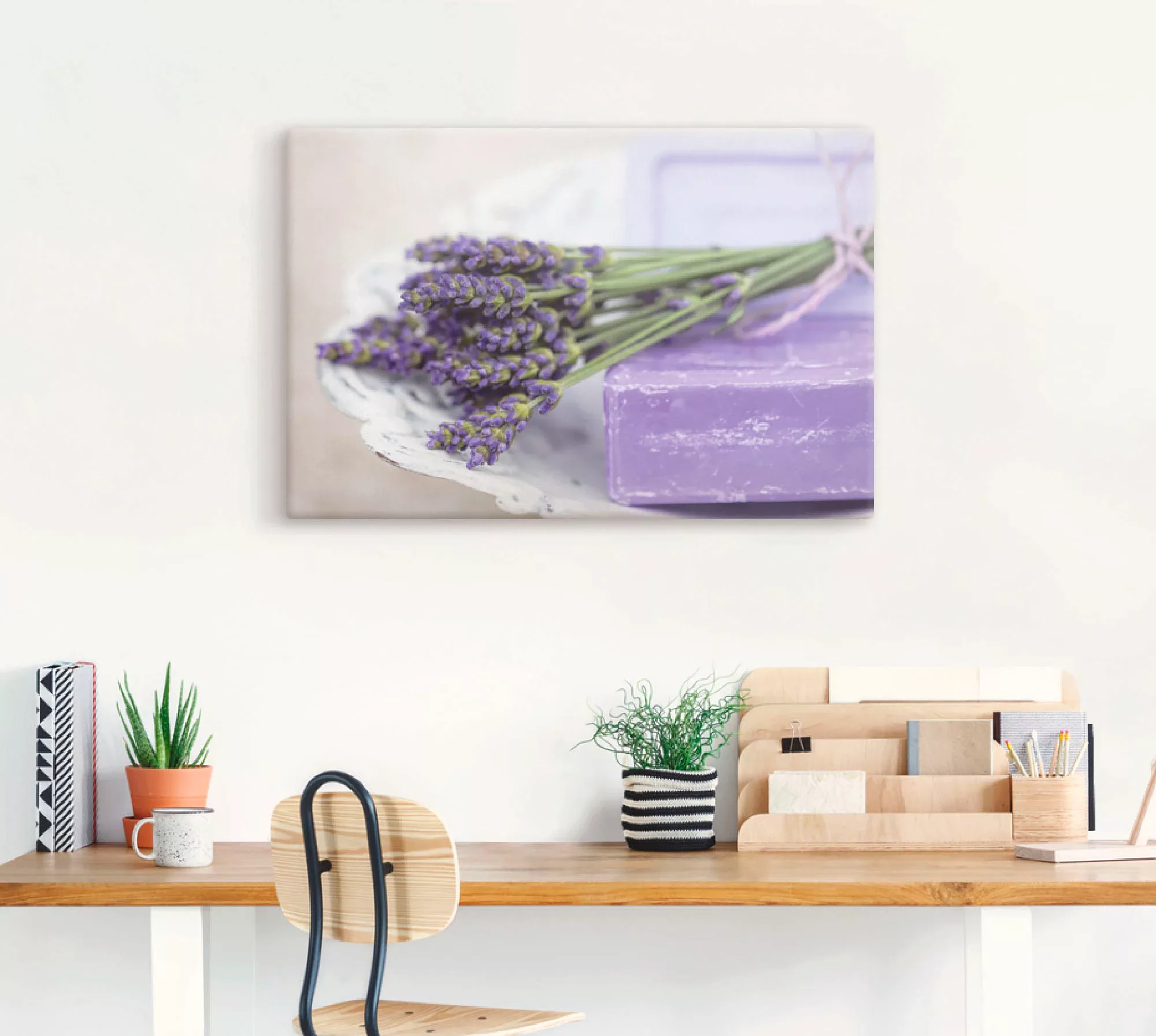 Artland Wandbild »Französisches Stillleben mit Lavendel«, Arrangements, (1 günstig online kaufen