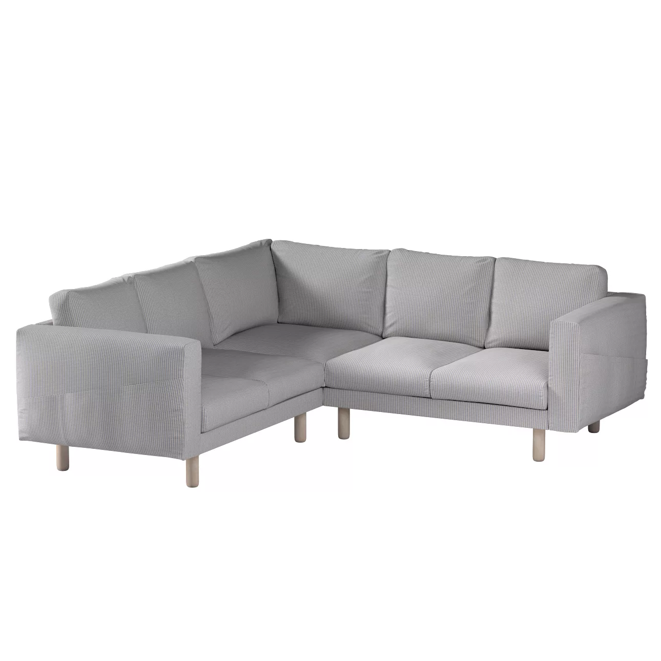 Bezug für Norsborg 4-Sitzer Ecksofa, beige-blau, Norsborg 4-Sitzer Ecksofab günstig online kaufen