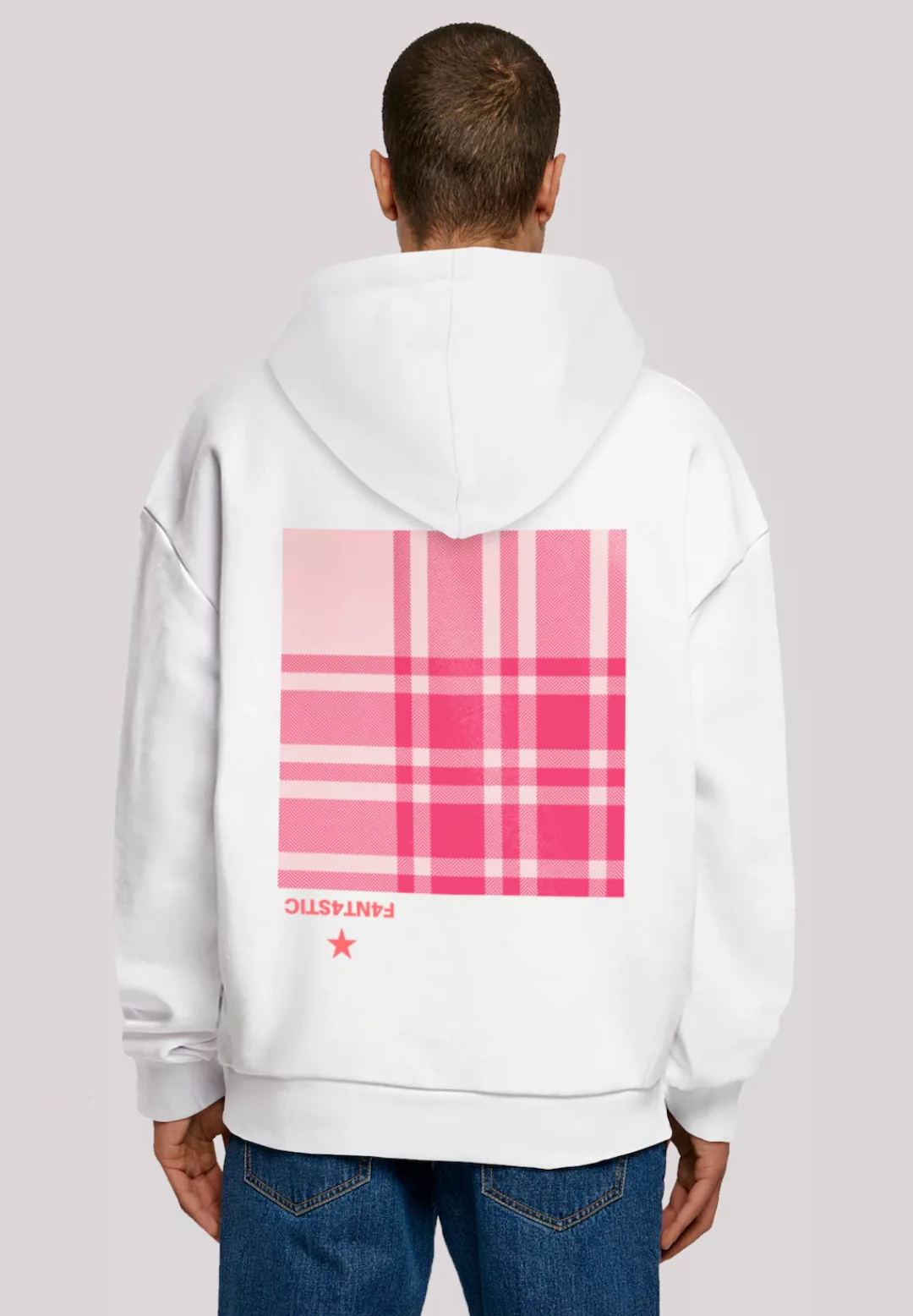 F4NT4STIC Kapuzenpullover "Karo Pink", Print günstig online kaufen