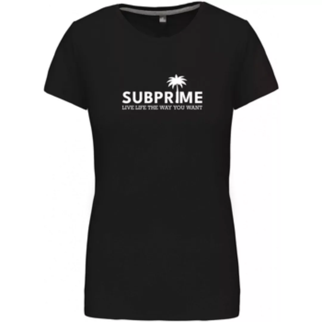 Subprime  T-Shirt Wmn Tee Palm Black günstig online kaufen