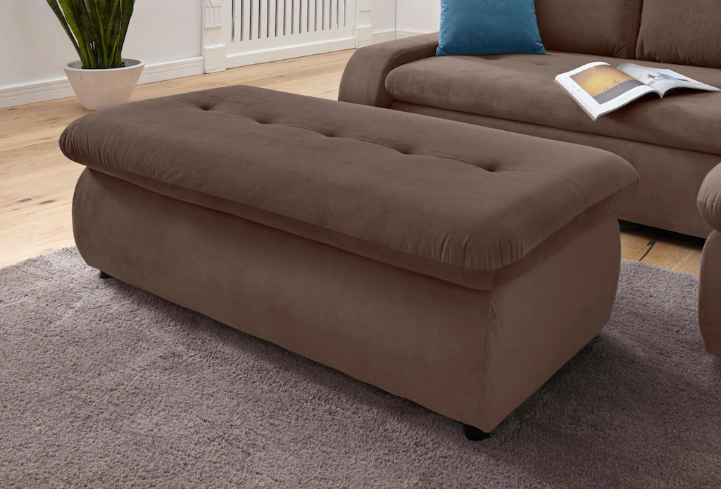 TRENDMANUFAKTUR Hocker "Indie II, bequemer Bankhocker mit Staufach unter de günstig online kaufen
