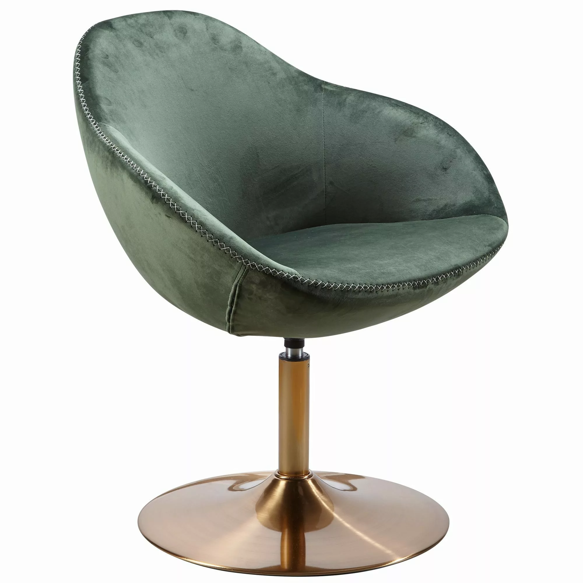 FINEBUY Polsterstuhl SuVa14765_1 (Samt Grün / günstig online kaufen