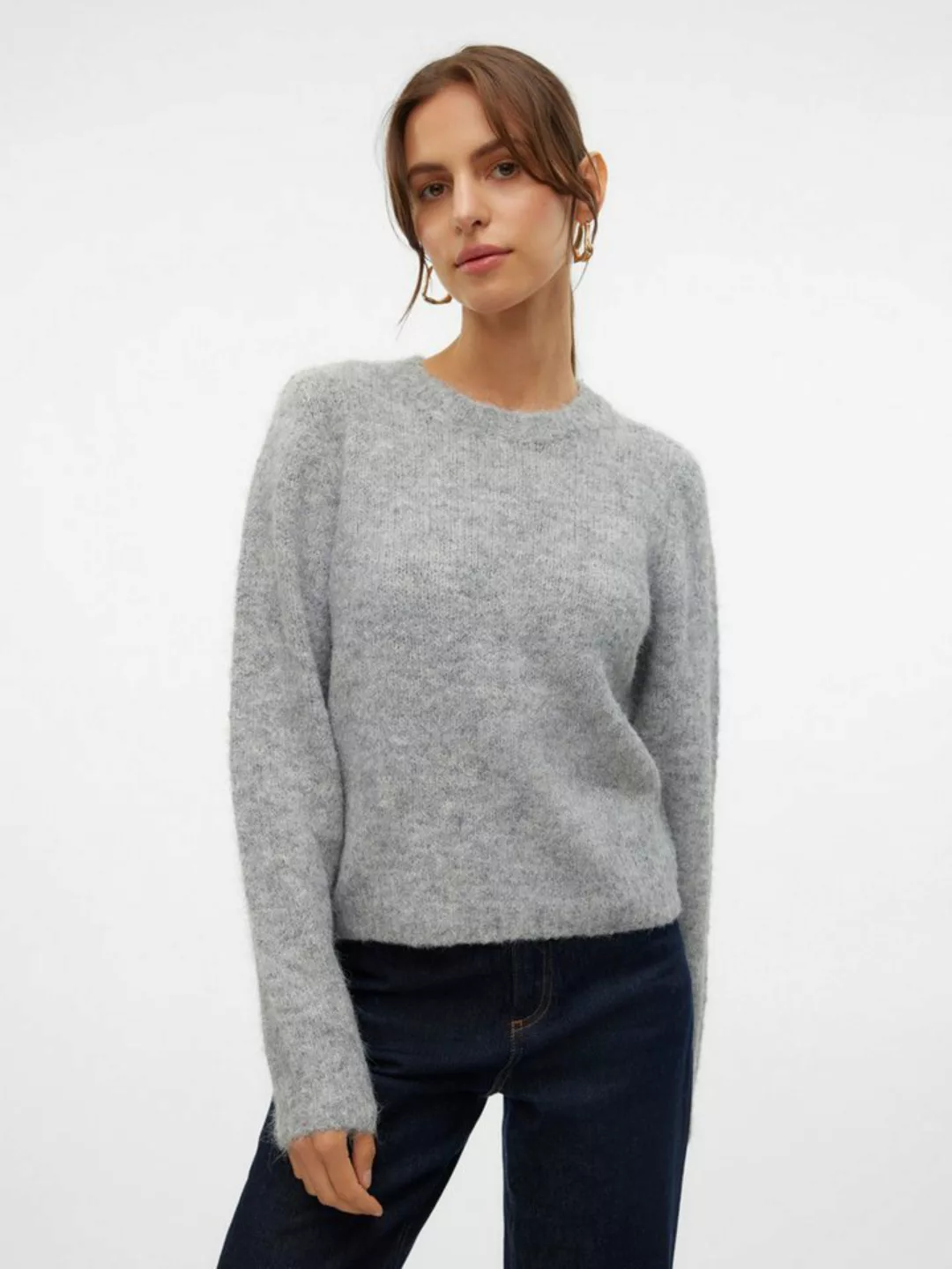 Vero Moda Strickpullover VMNOVAH LS O-NECK PULLOVER GA NOOS günstig online kaufen