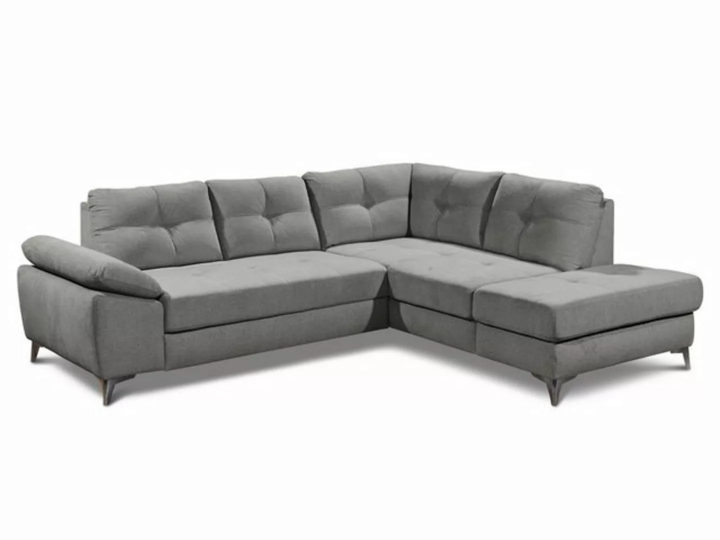 HARPER Polsterecke Polsterecke HARPER BILBAO BB 270x218 cm grau Ecksofa Woh günstig online kaufen