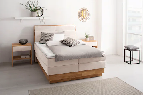 OTTO products Boxspringbett, LED-Beleuchtung, mit zertifizierten, recycelte günstig online kaufen