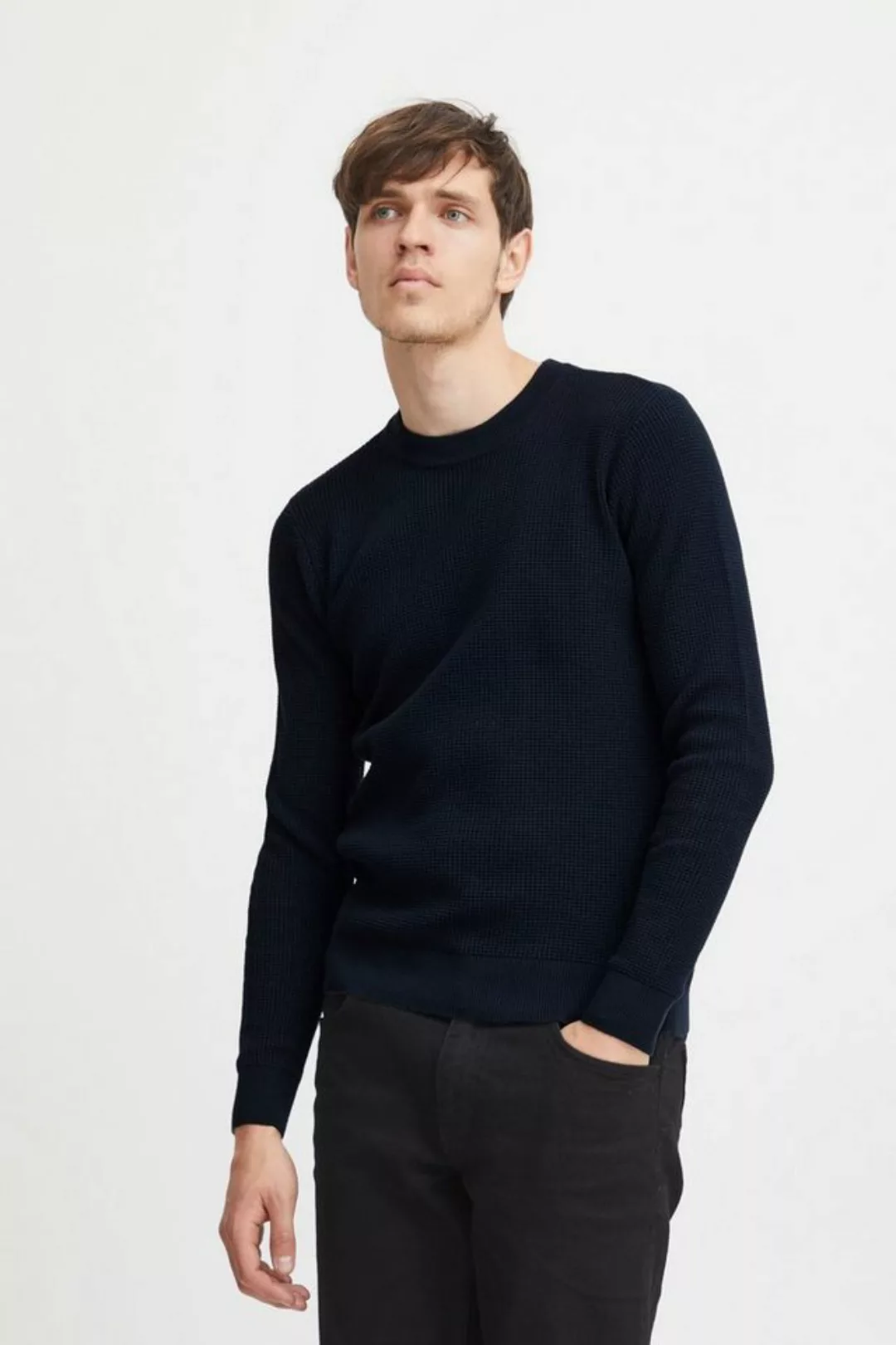 Casual Friday Strickpullover CFKarlo 0092 structured crew neck knit - 20504 günstig online kaufen