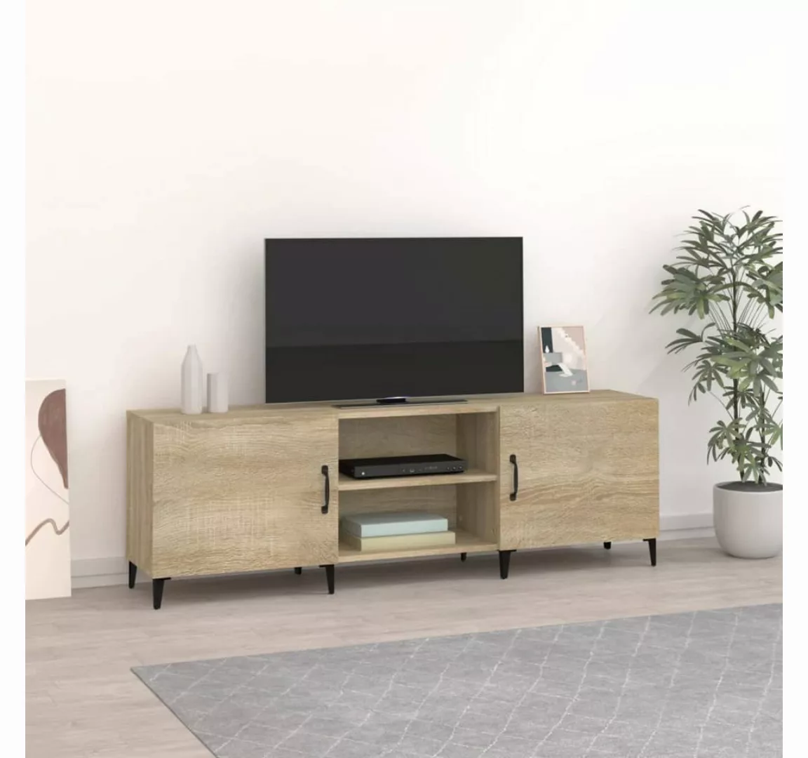 vidaXL TV-Schrank TV-Schrank Sonoma-Eiche 150x30x50 cm Holzwerkstoff (1-St) günstig online kaufen