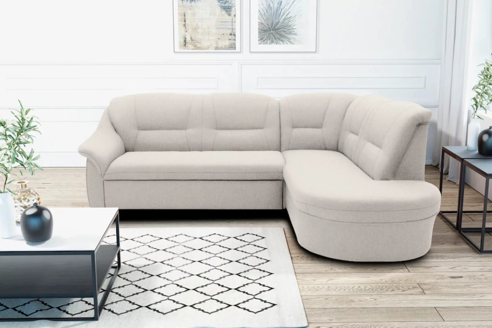 DOMO collection Ecksofa "Faenza L-Form", DOMO collection Ecksofa, mit Ottom günstig online kaufen