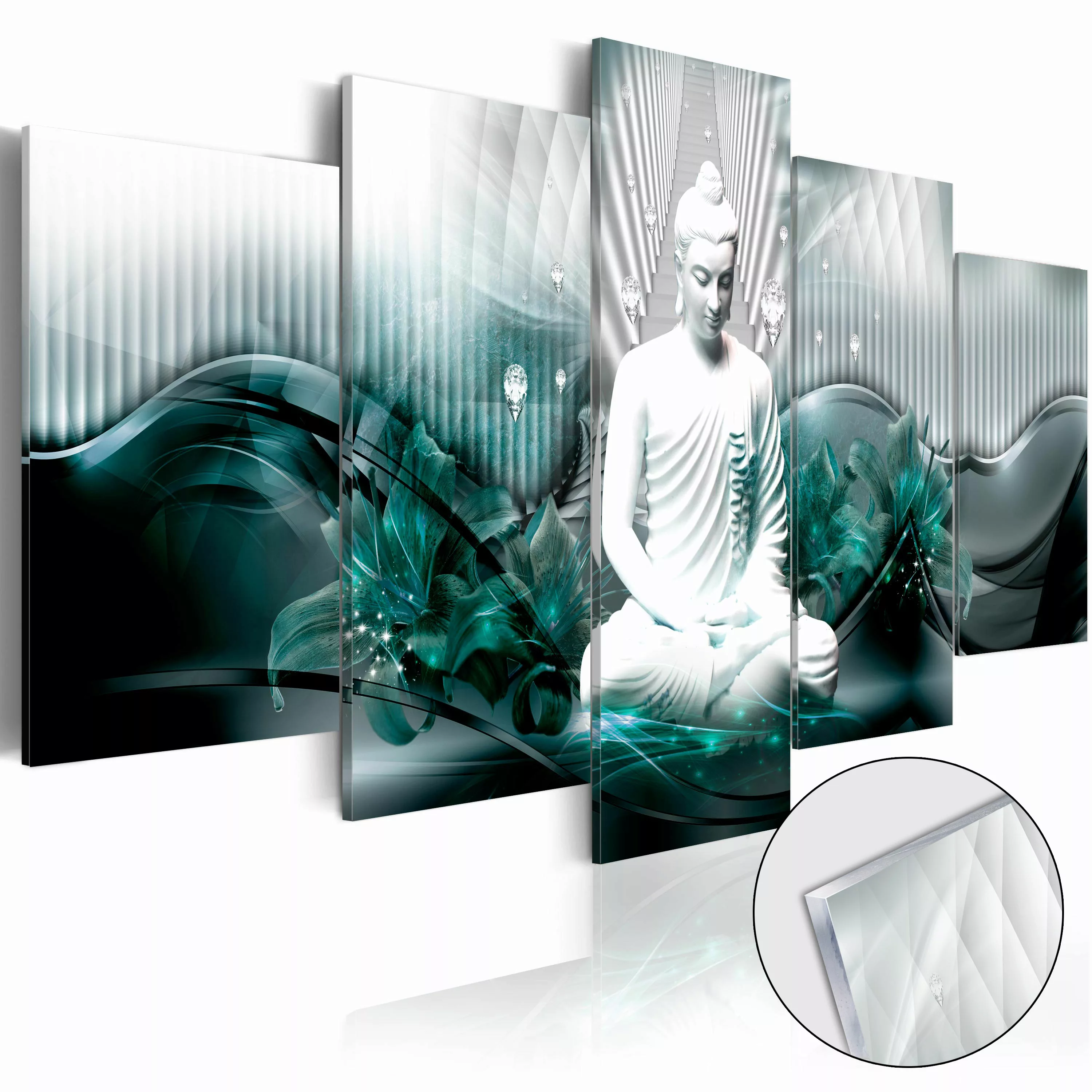 Acrylglasbild - Azure Meditation [glass] günstig online kaufen