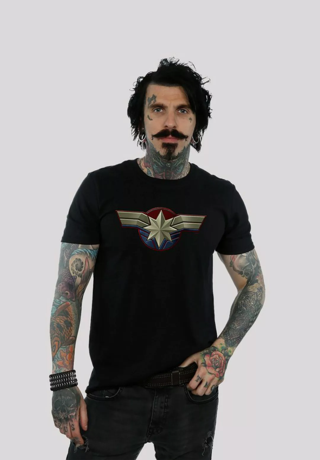 F4NT4STIC T-Shirt Marvel Captain Marvel Chest Emblem Print günstig online kaufen