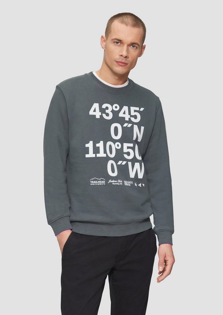 s.Oliver Sweatshirt Sweatshirt mit Flock-Print Applikation günstig online kaufen