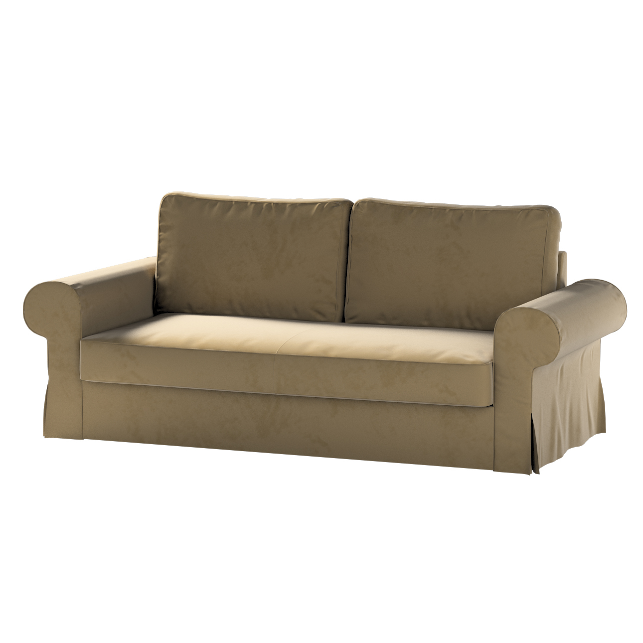Bezug für Backabro 3-Sitzer Sofa ausklappbar, hellbraun, Bezug für Backabro günstig online kaufen