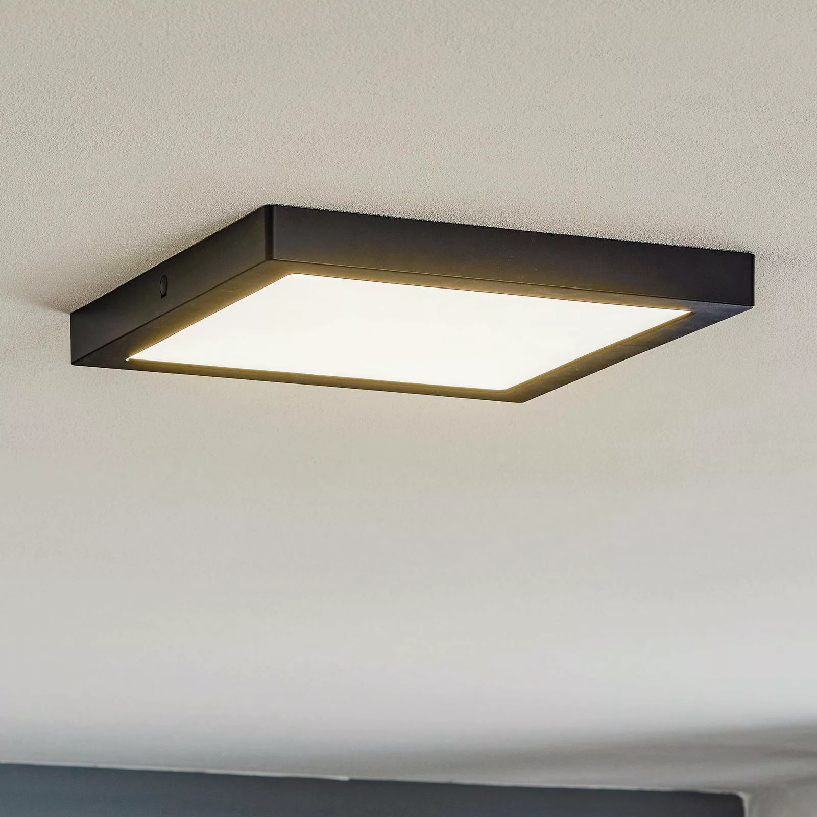 Paulmann Abia LED-Panel 30x30 cm 2.700K schwarz günstig online kaufen